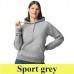 GISF500 SOFTSTYLE MIDWEIGHT FLEECE ADULT HOODIE kapucnis pulóver sport grey